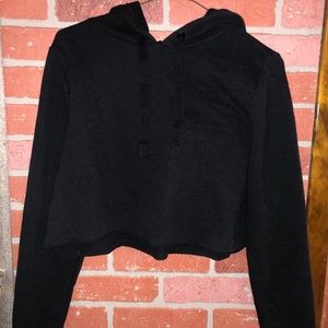 Wild Fable Black Cropped Hoodie